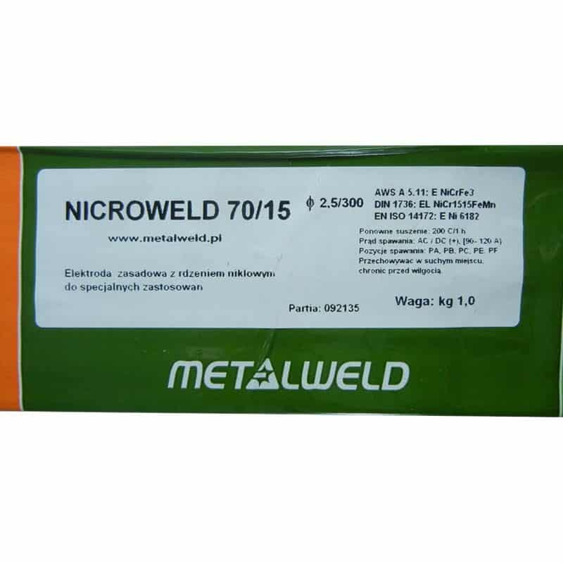 1128 Electrozi Sudura Nichel Metalweld NiCrFe 3 2.5 mm 1 kg